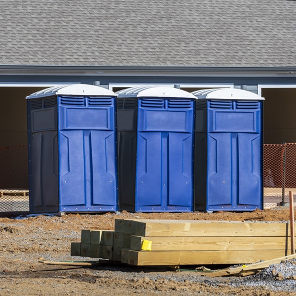 are there any restrictions on where i can place the portable toilets during my rental period in Redwood Estates CA